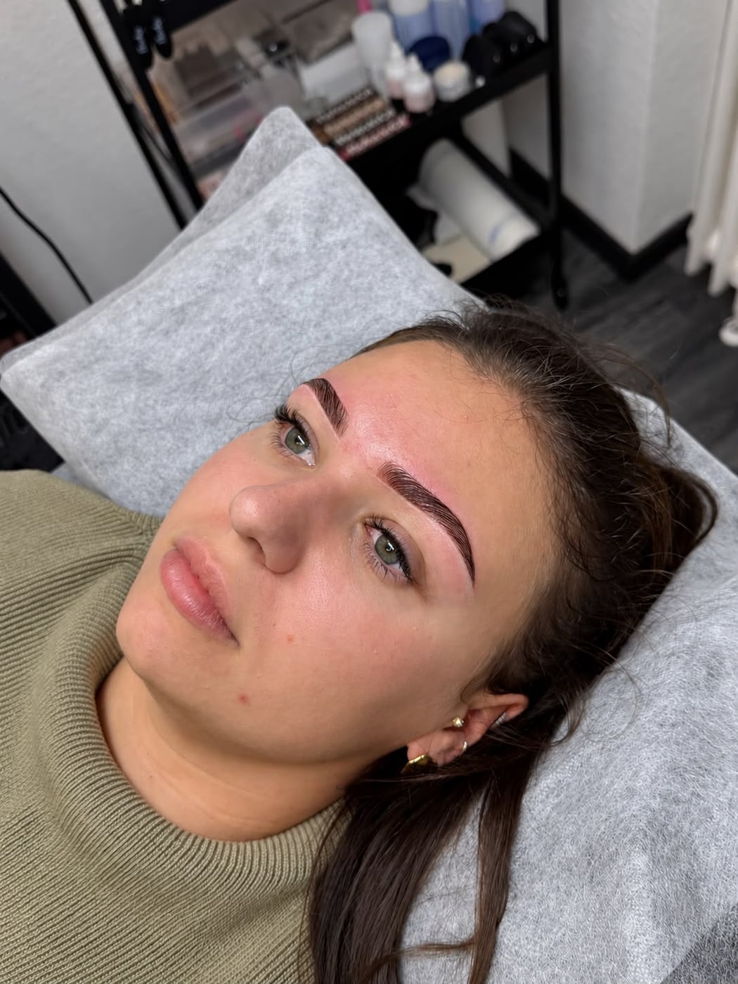 Browlifting bei CENTRALBEAUTY: Ergebnis direkt nach der Behandlung